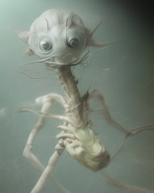 an ethereal and pastel alien creature, with shifting limbs and slender composition, is climbing through a strange wild landscape , highly polished, chrome airbrush style, dreamlike composition, color penciling color palette, surrealistic retro-futurism, rotoscoping, psychedelic pop aesthetic, Camilla d'errica, pop surrealism, highly detailed, arthur lismet, artstation, 1960s psychedelic drawing with art nouveau motifs, munch, vibrant, extra terrestrials art, vintage , anime