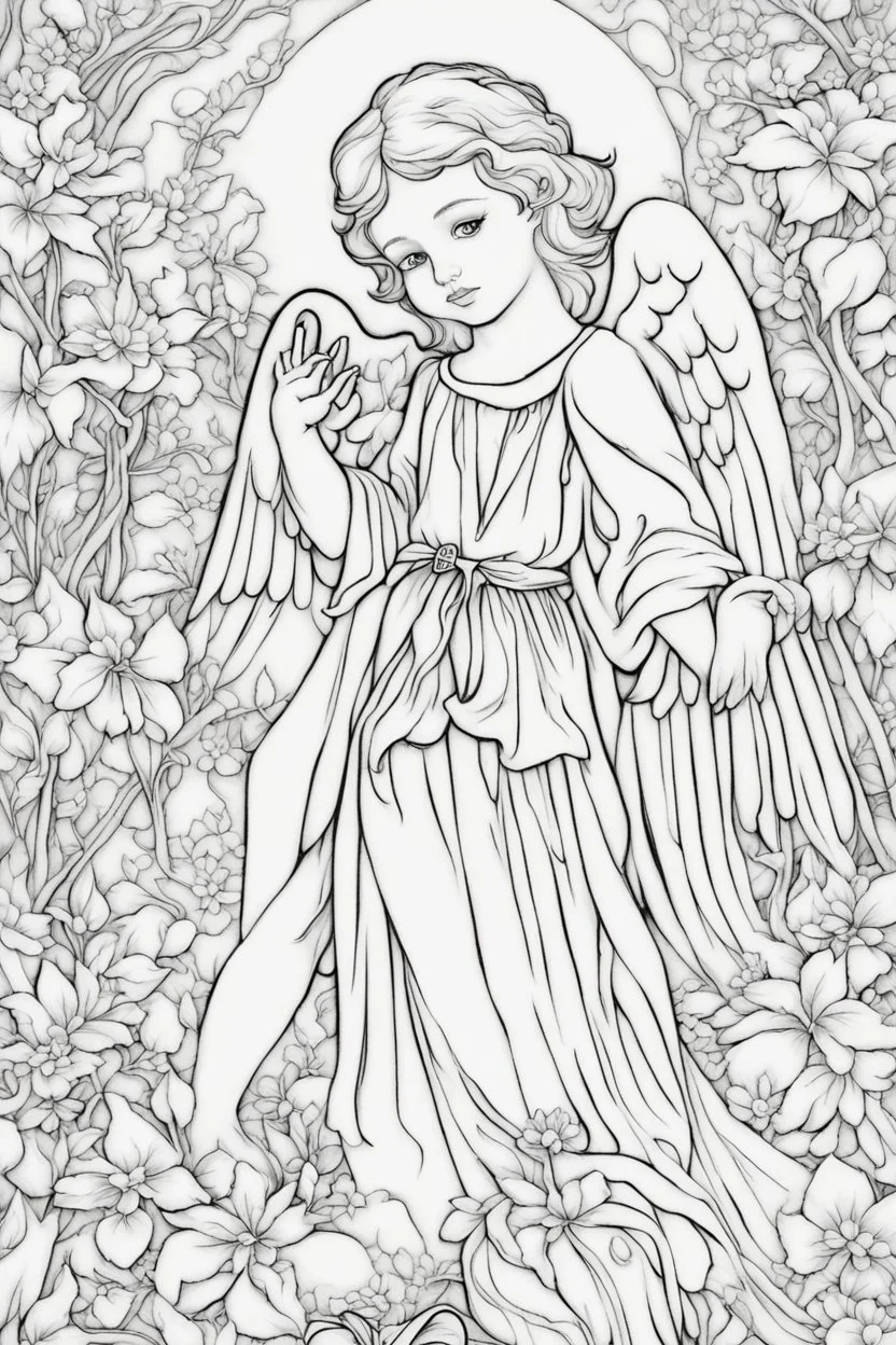 angel coloring page