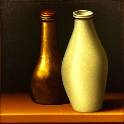 still life bottle