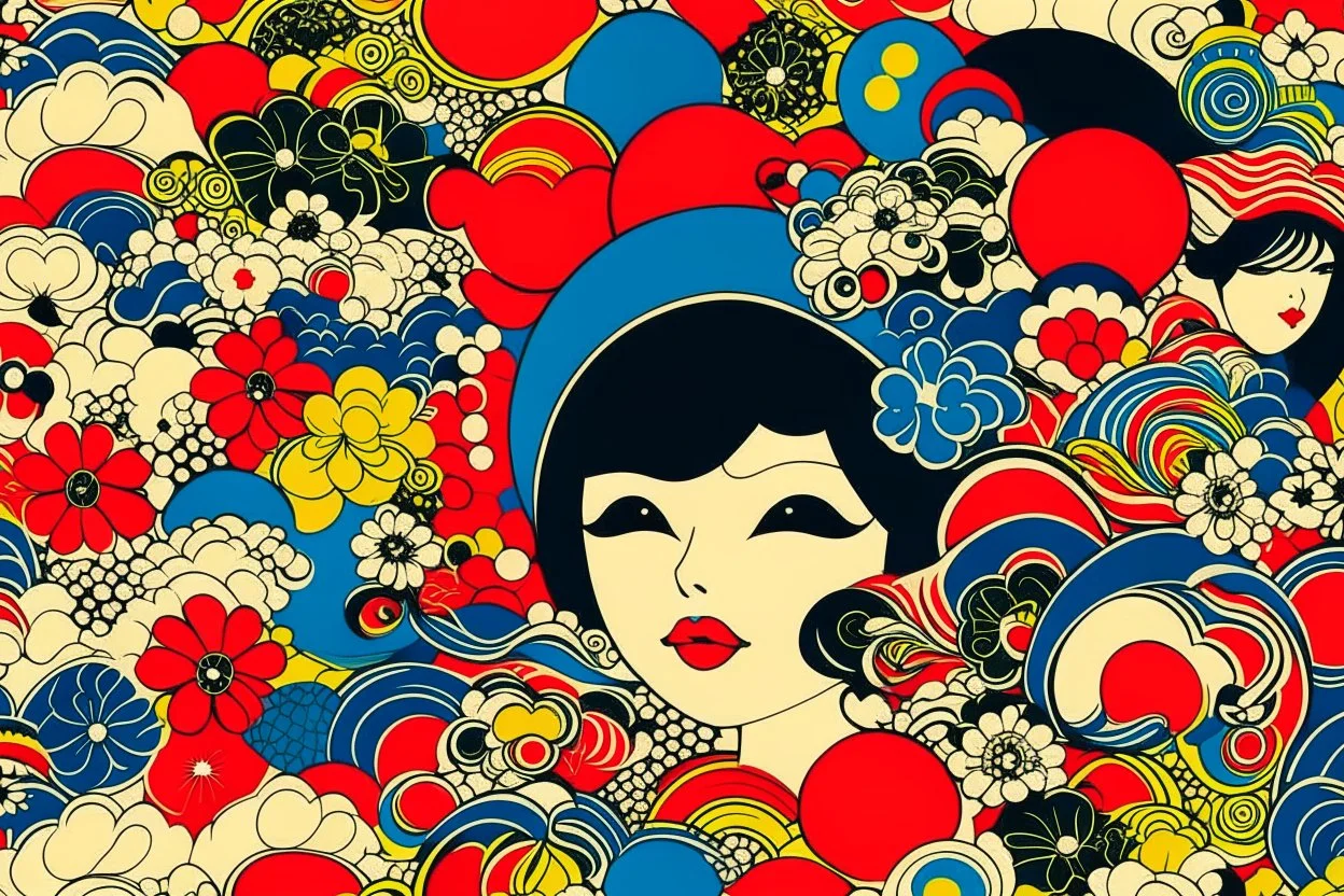 JAPANESE POP ART theme PATTERN