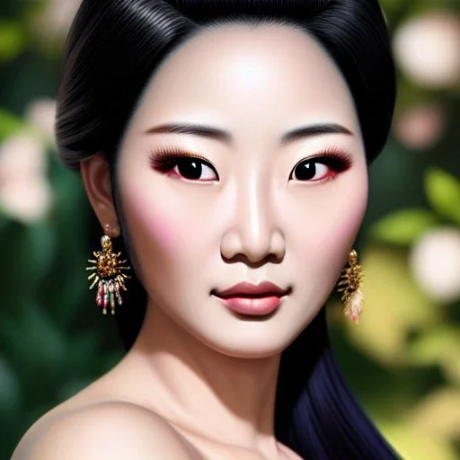 Ultra detailed fullbody Portrait in oil on canvas of busty Tomoe Gozen,extremely detailed digital painting,ultrarealistic skin,intense stare, extremely detailed face, crystal clear eyes, mystical colors ,perfectly centered image, perfect composition, rim light, beautiful lighting,masterpiece ,8k, stunning scene, raytracing, anatomically correct, in the style of Simon Bisley and Ohrai Noriyoshi and robert e howard and Steve Jung and Wizyakuza and uncannyknack.