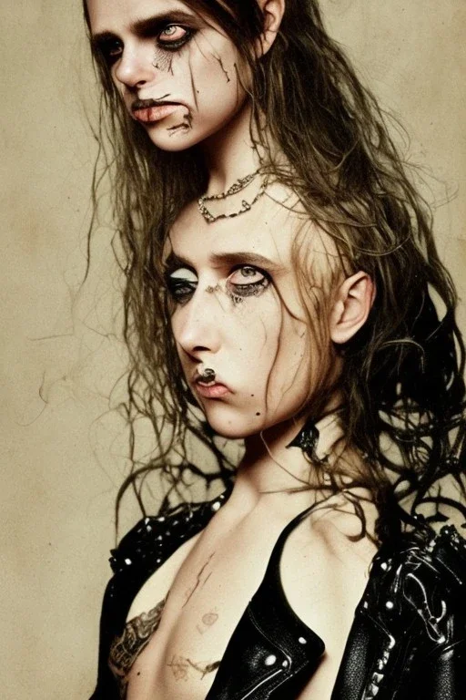 Danish singer MØ and litlle monster, Style John Kenn Mortensen