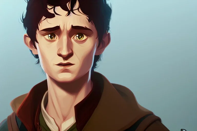 Portrait of Frodo by Jake Bartok