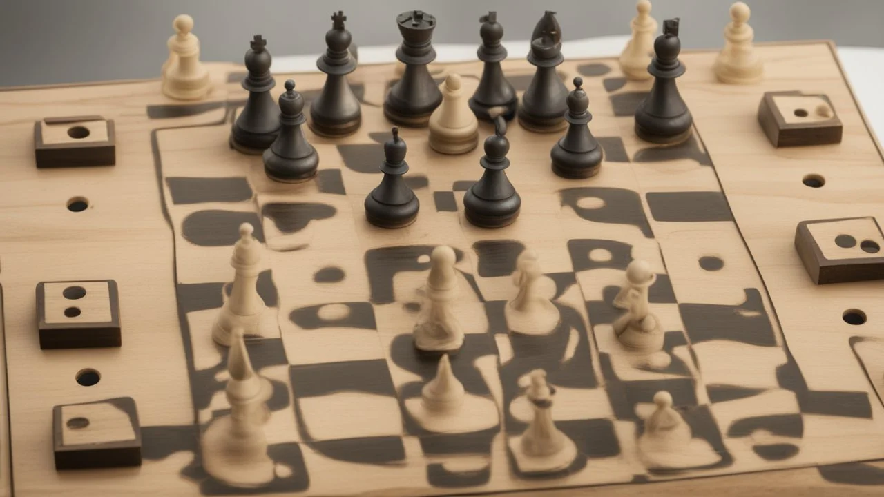 A chessboard with holes in it and Israeli tanks in place of the chess pieces