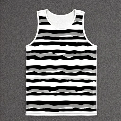 Zebra striped Camouflage tank