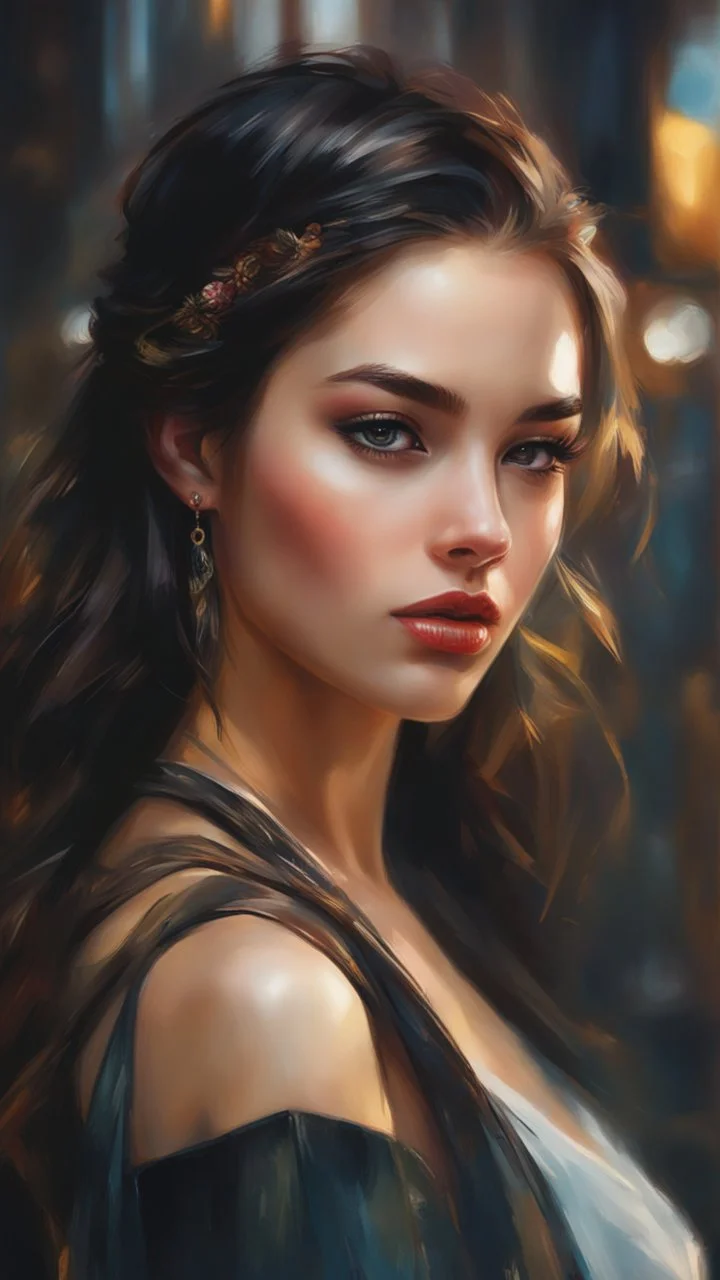 NFT, HD, Hyper-detailed, Photography of my beautiful young girlfriend. trendy art ,art style by Robert Erod and Fabian Perez, abstract, art by Ross Tran style reminiscent of illustrative books, digital art,