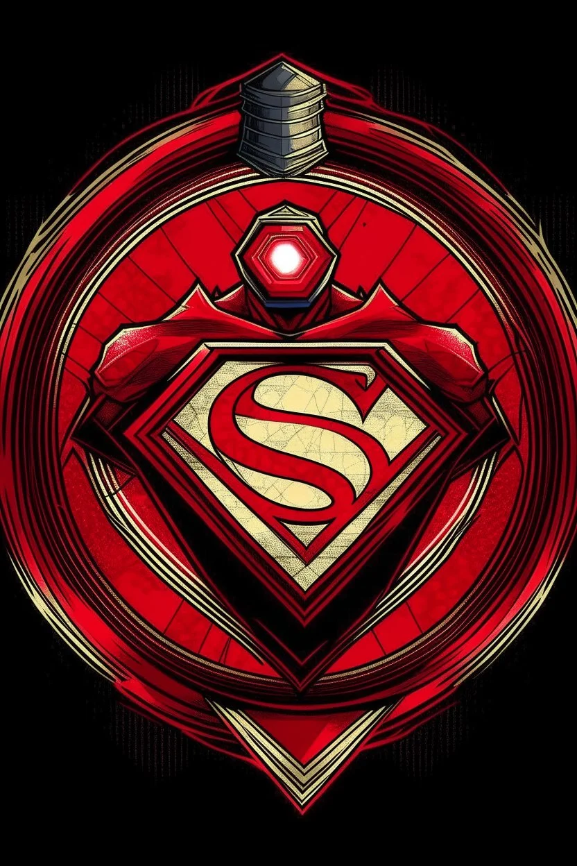 red lantern superman insignia