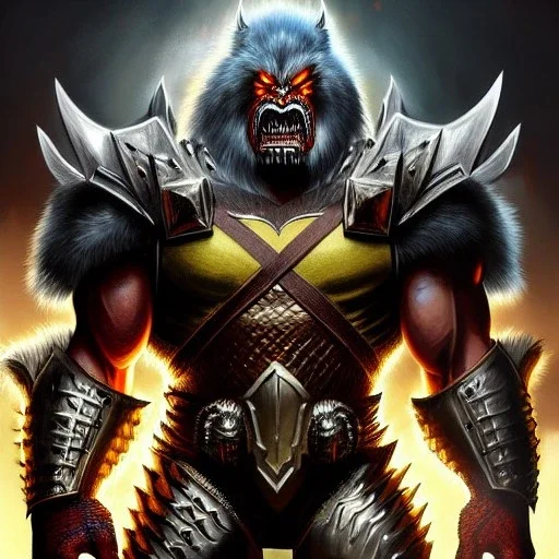 ultra detailed fullbody portrait of Doomsday, intense stare ,wearing metal armor, extremely detailed digital painting, intrincate, extremely detailed face, in the style of Ohrai Noriyoshi and robert e howard and pablo oliveira and ARTGERM and Ken Kelley and Keith Parkinson,mystical colors,perfectly centered image, perfect composition, rim light, beautiful lighting,8k, stunning scene, raytracing