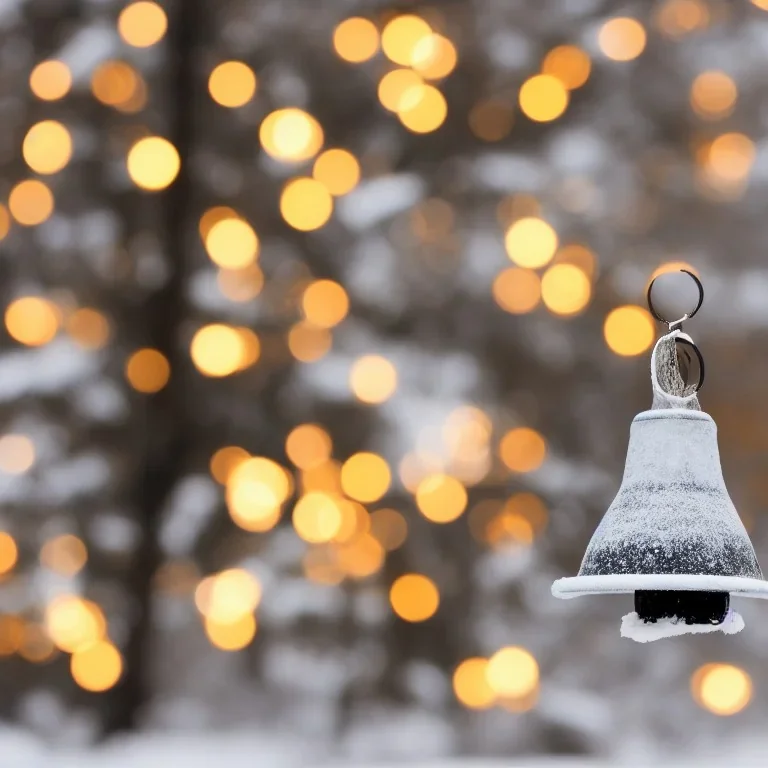 bell-shaped bokeh, winter