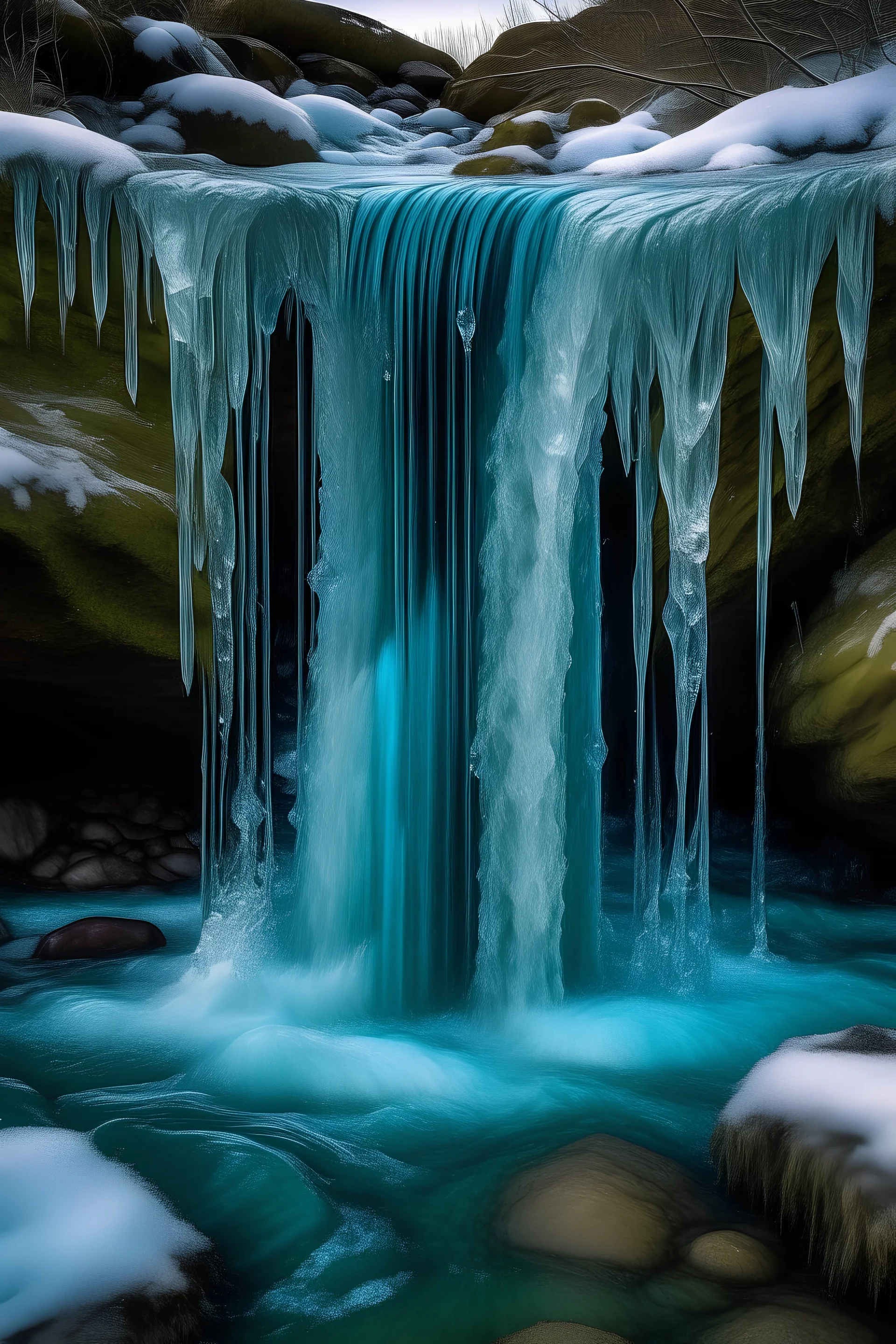 crystal waterfall