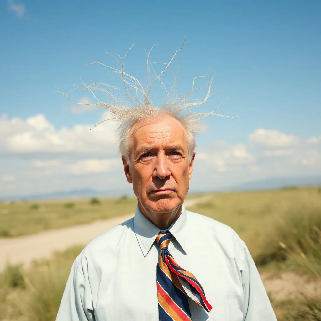 a very stupid man from America, he is so stupid that wind blows through his head