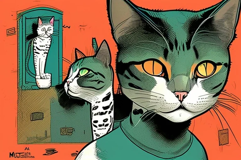 Cat. Francesco Matteuzzi. Graphic novel