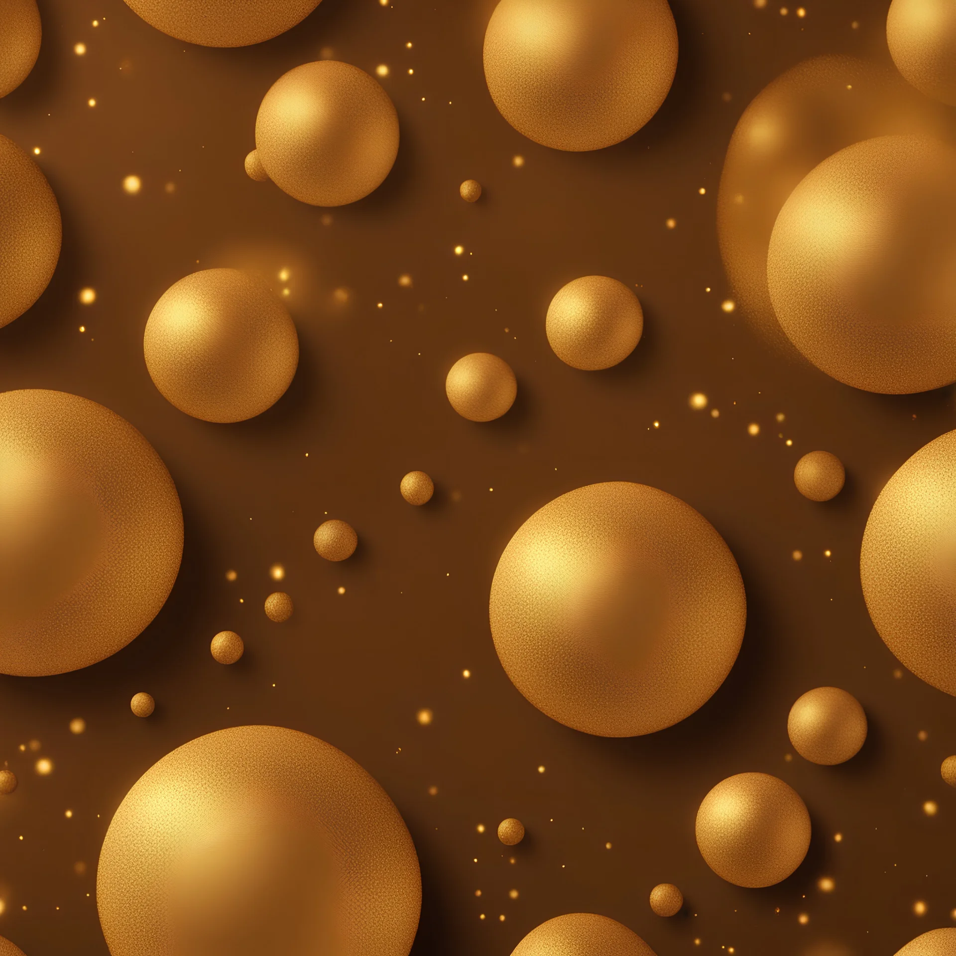 Hyper Realistic -Glowing-Golden Particles on Brown-rustic background Texture