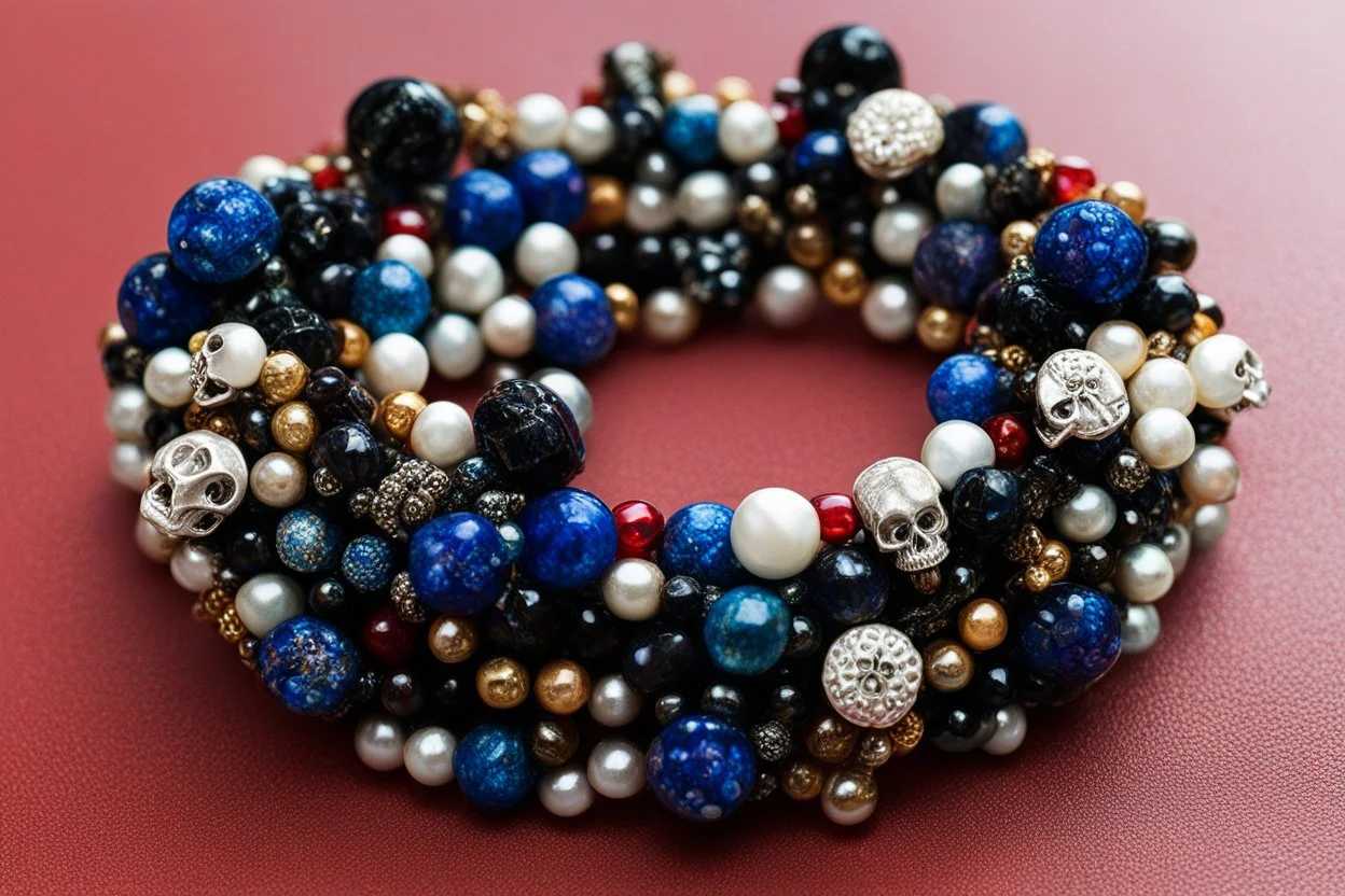 dices, multiple bracelets cover the wrist [randomness, Beaded bracelet, full of dices, small skulls] The sacred knowledge, visions and sensations. birth and death of Beaded stars, the intricate dance of life and death bracelet beyond the physical realm, connecting with the great cosmic Beaded pearls of life. The boundaries between your wrist and the universe dissolve. the pearls and feelings of every randomness on this world, from the smallest microbe to the largest creature. the patterns of c
