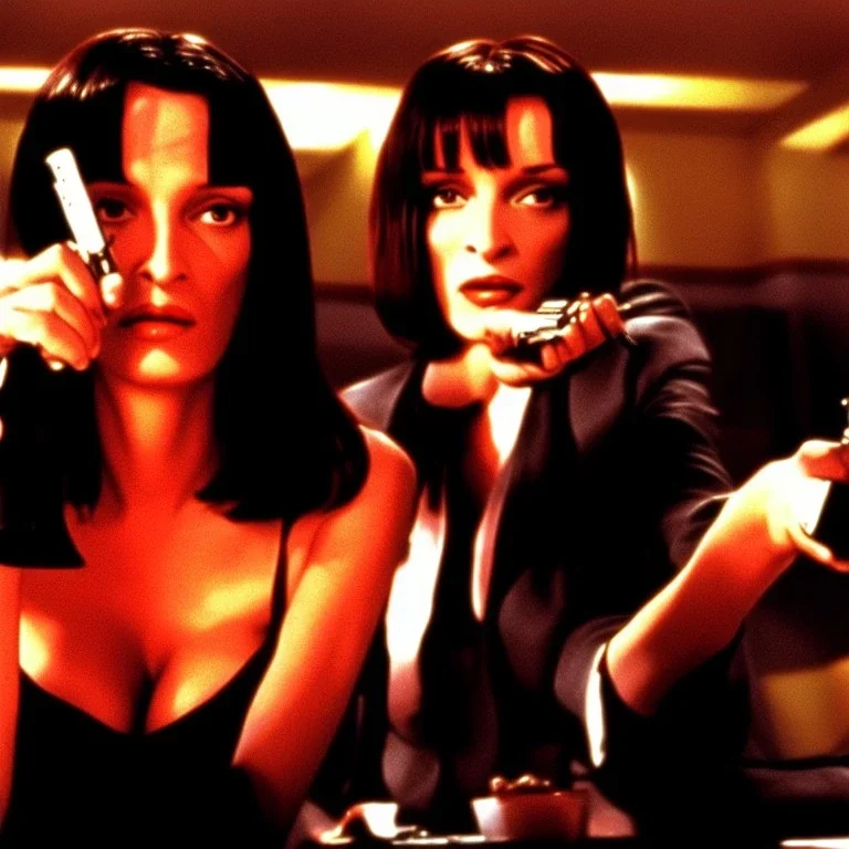 Pulp Fiction movie, scene, mia, uma thurman