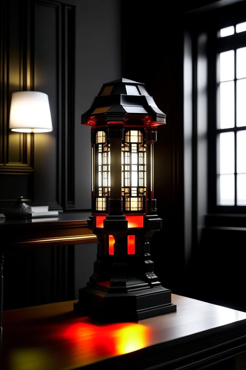 gaming table lamp inspired by palace, modern design,