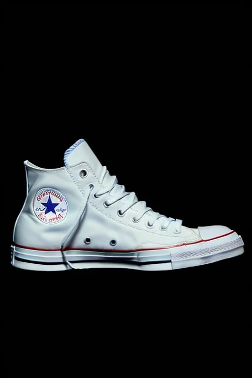 A converse sneaker,.red in colour