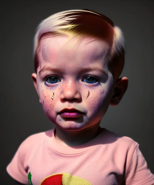 picasso toddler, full body, dramatic lighting, hyper realistic