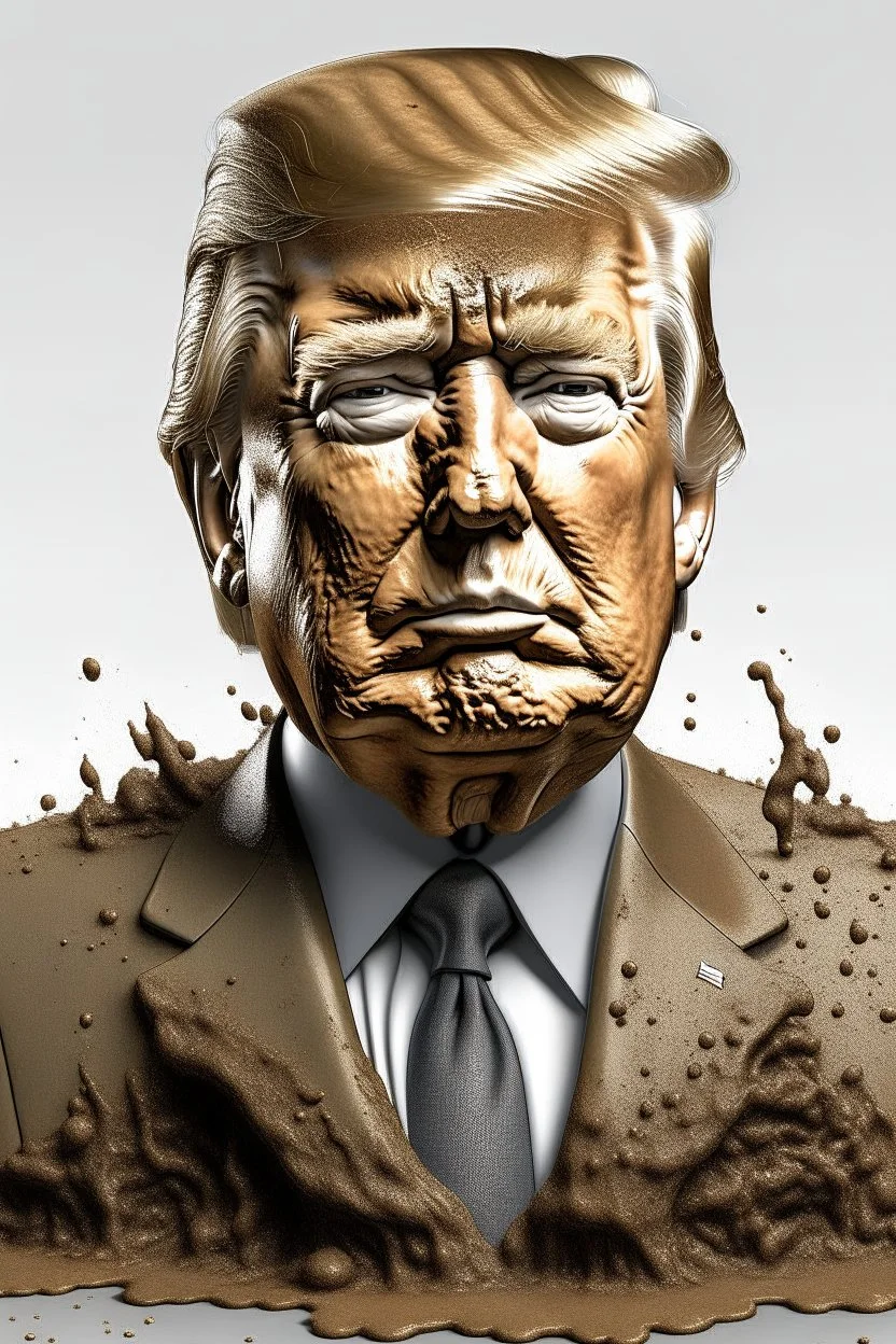 president donald trump covered in feces