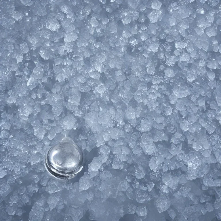 bell, reflection, ice crystals