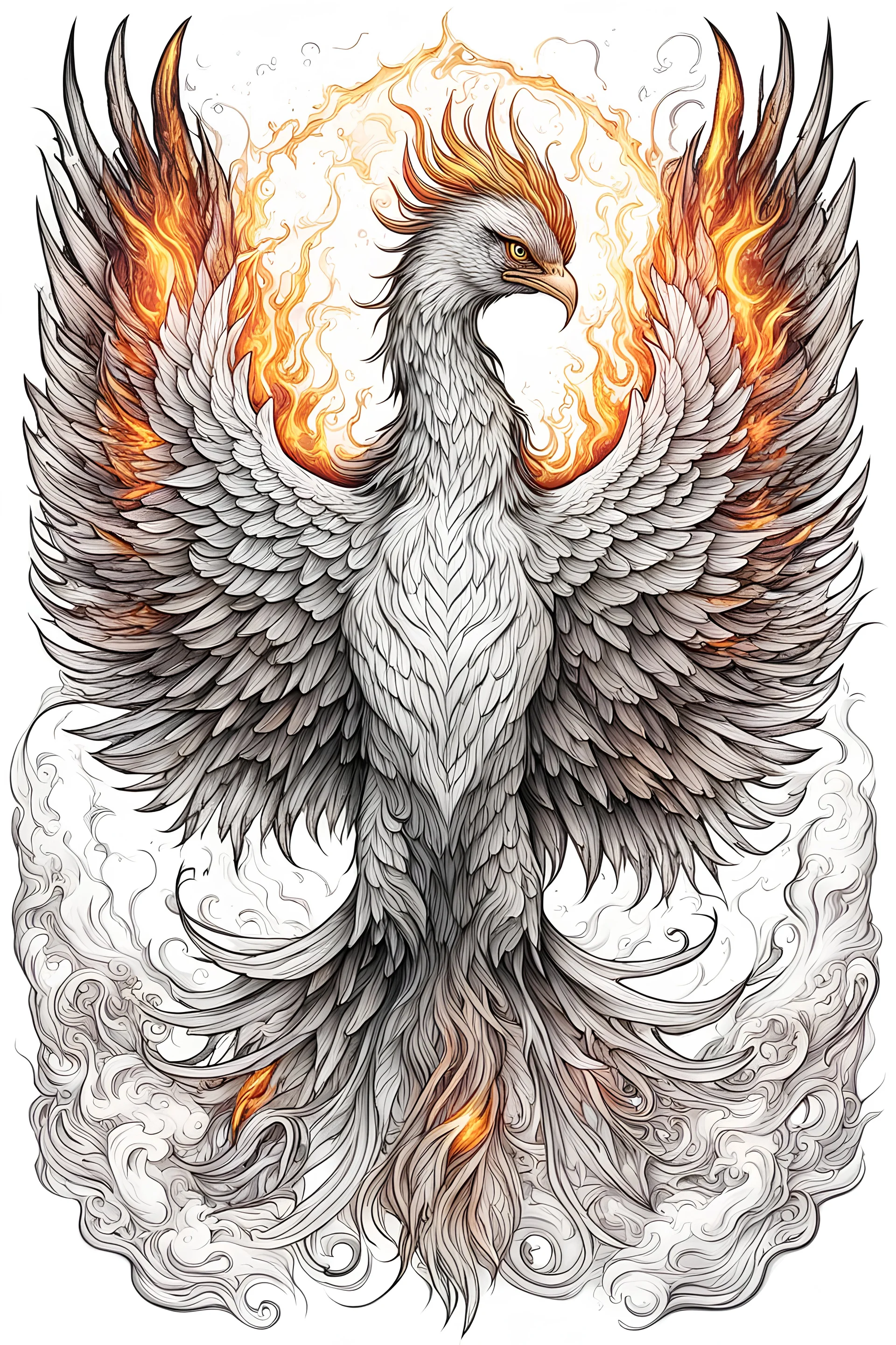 Phoenix Tattoo Sketch by KatyLipscomb on DeviantArt