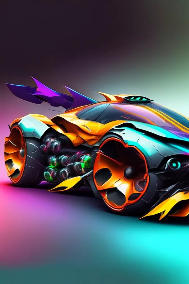 A combination of ultra-advanced car and crazy Max fighter, super sporty, with color and nano technology