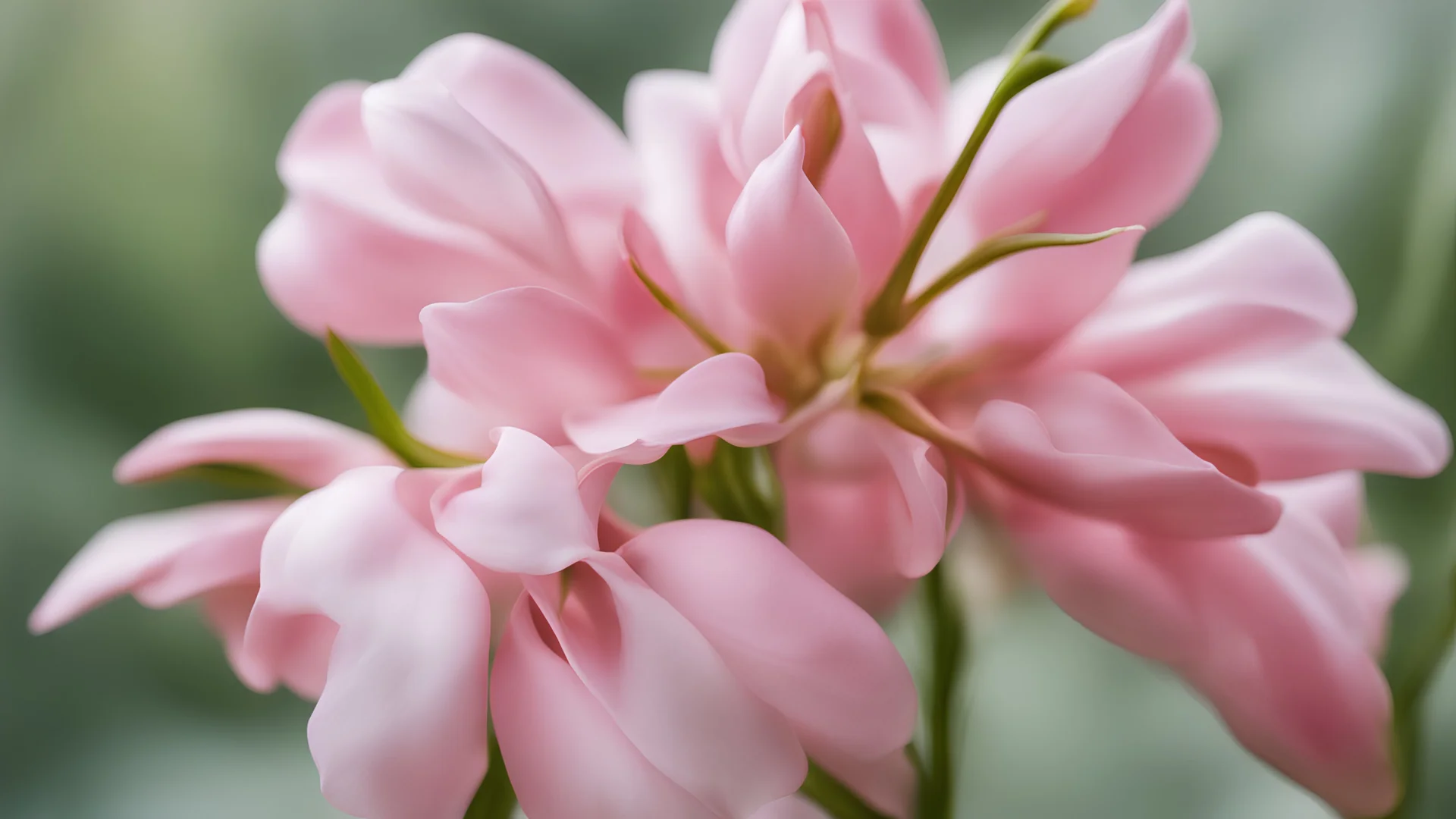 oleander flower, close-up, blurred background