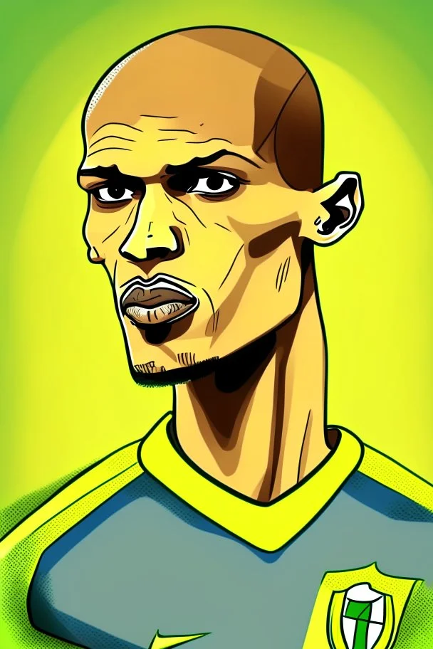 Fabinho Tavares Brazilian football player cartoon 2d