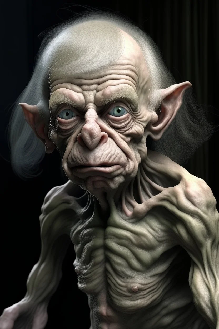 gollum mixed with donald trump