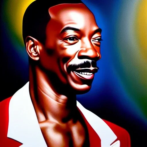 Ultra detailed fullbody Portrait in oil on canvas of Eddie Murphy,extremely detailed digital painting, extremely detailed face, crystal clear eyes, mystical colors ,perfectly centered image, perfect composition, rim light, beautiful lighting,masterpiece ,16k, stunning scene, raytracing, anatomically correct, in the style of Simon Bisley and uncannyknack and caravaggio and Seung Eun Kim and Steve Jung Jeehyung Lee.