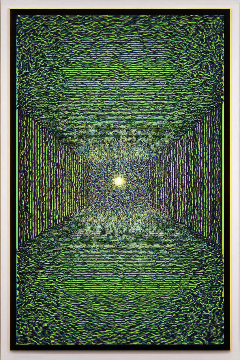 spooky action at a distance; neo-surrealistic optical art