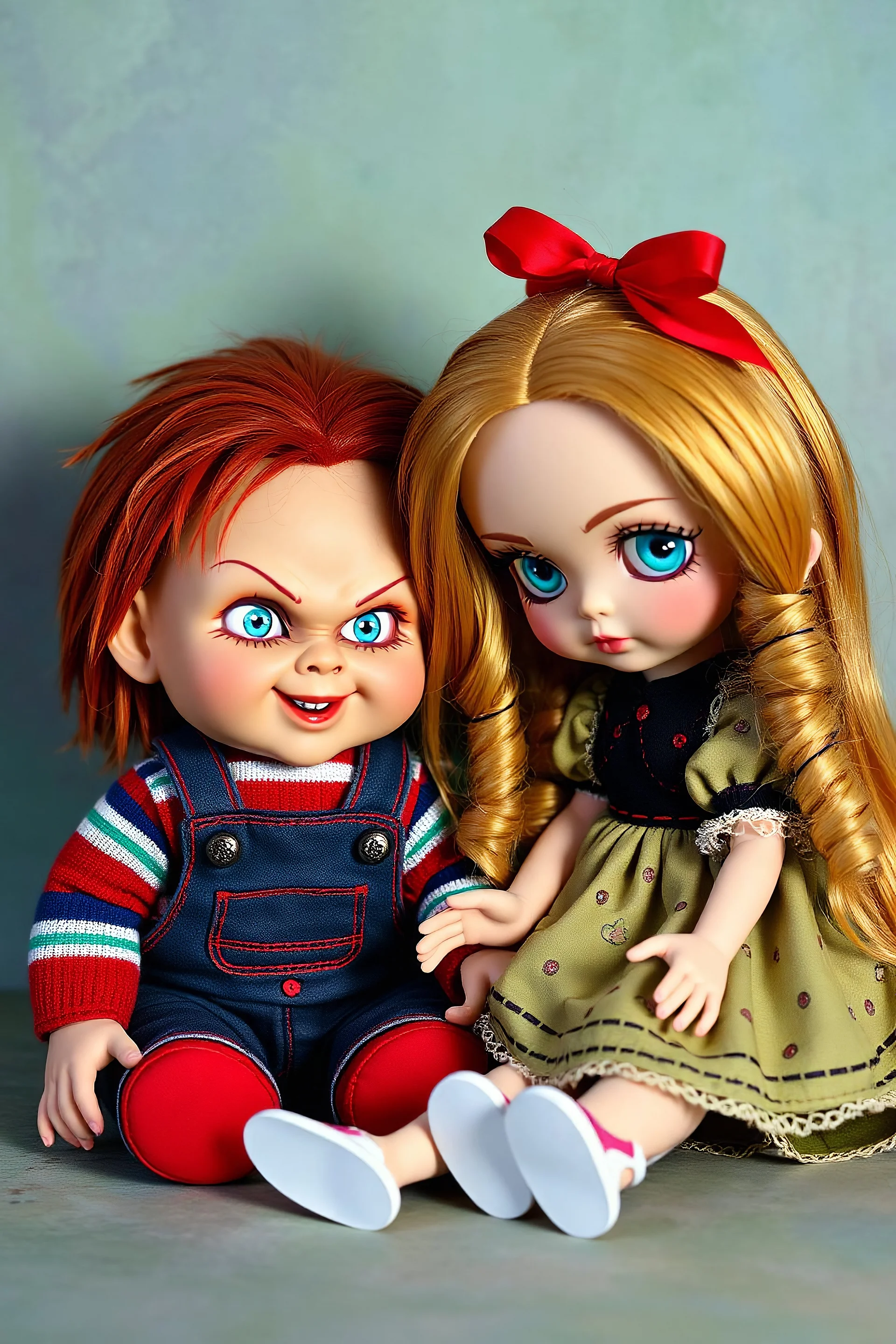 Chucky doll and blythe doll meeting
