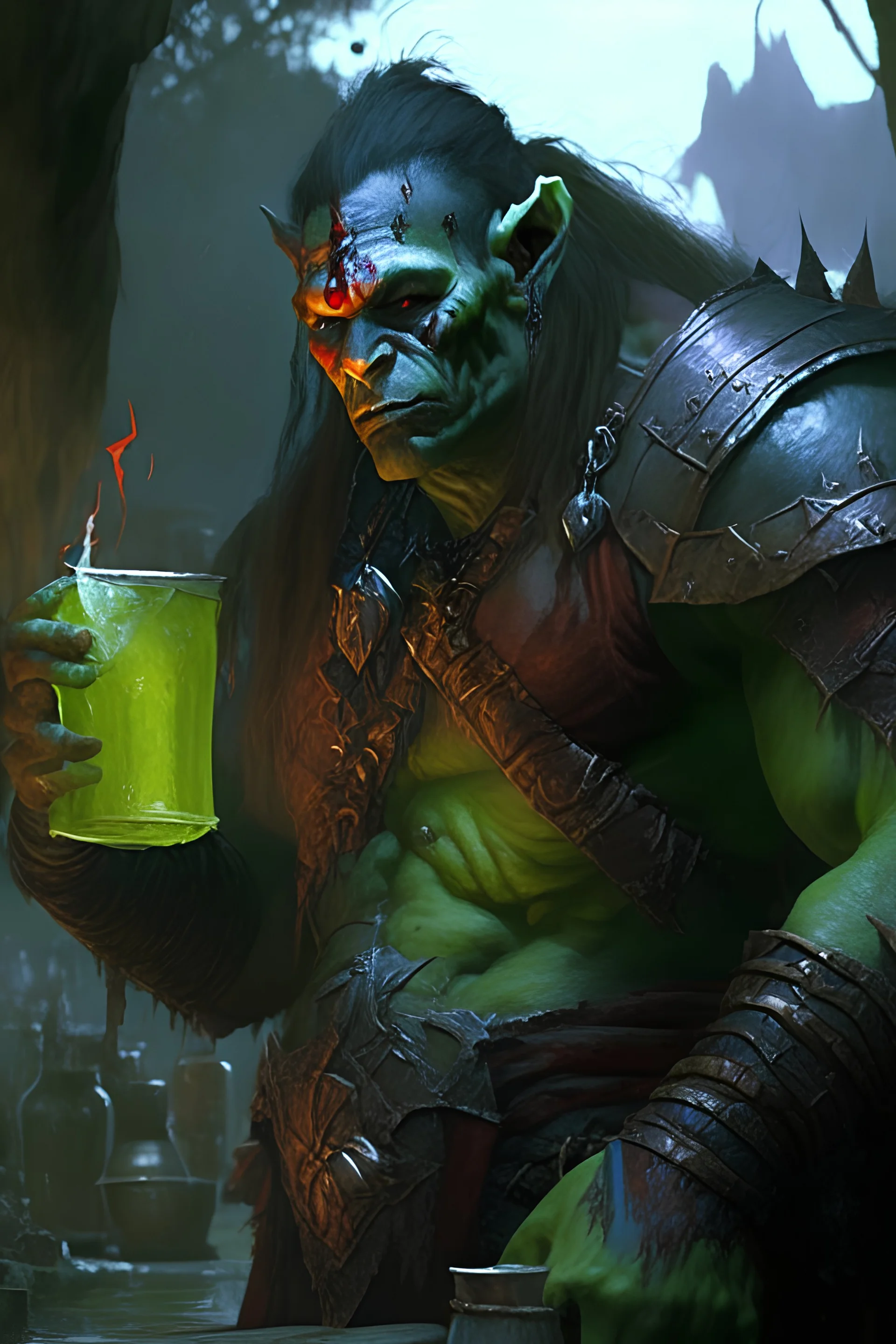 magic kartenspiel asketentum ork drinkt blut