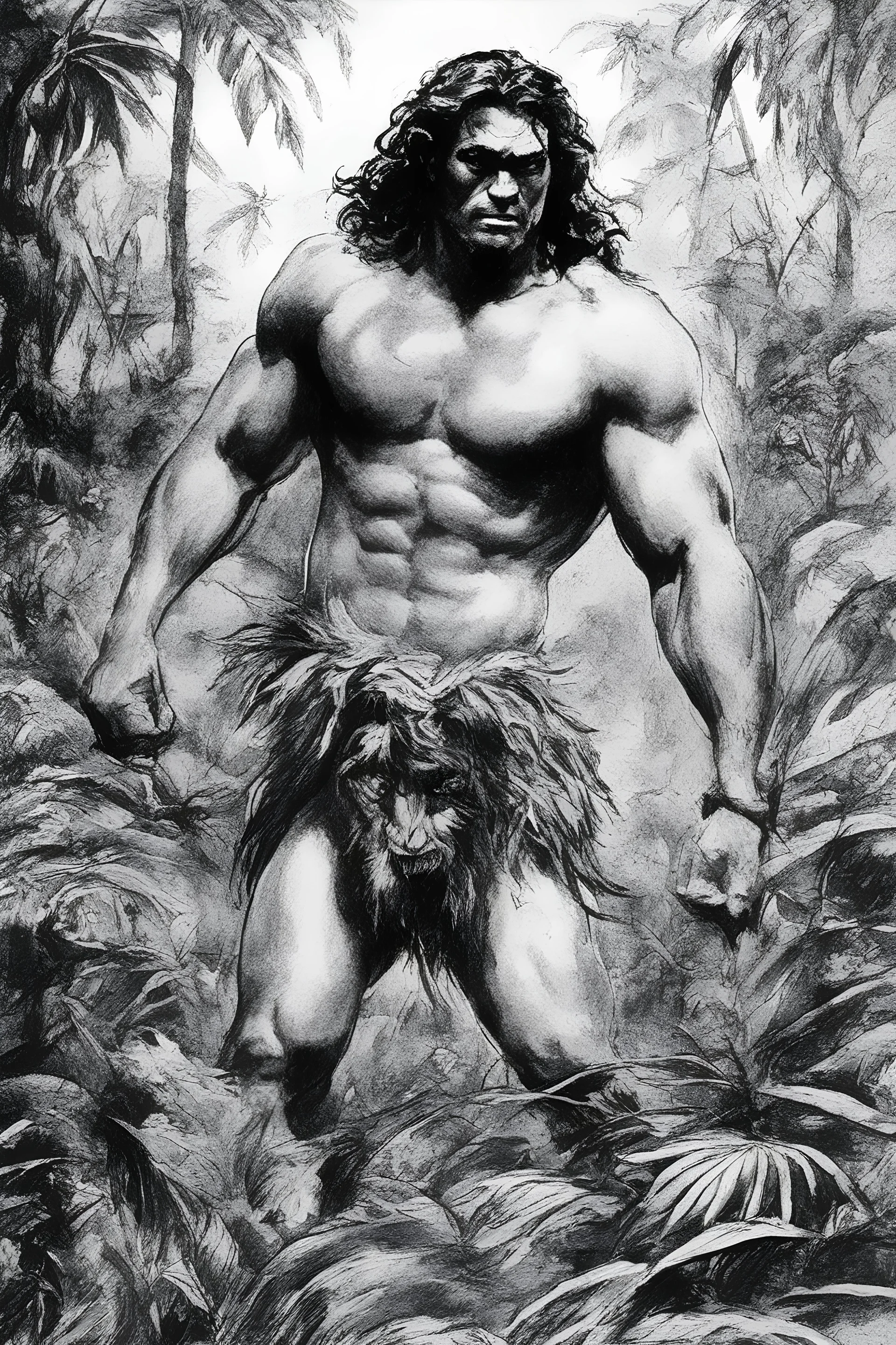 Tarzan, King of the Jungle - ink