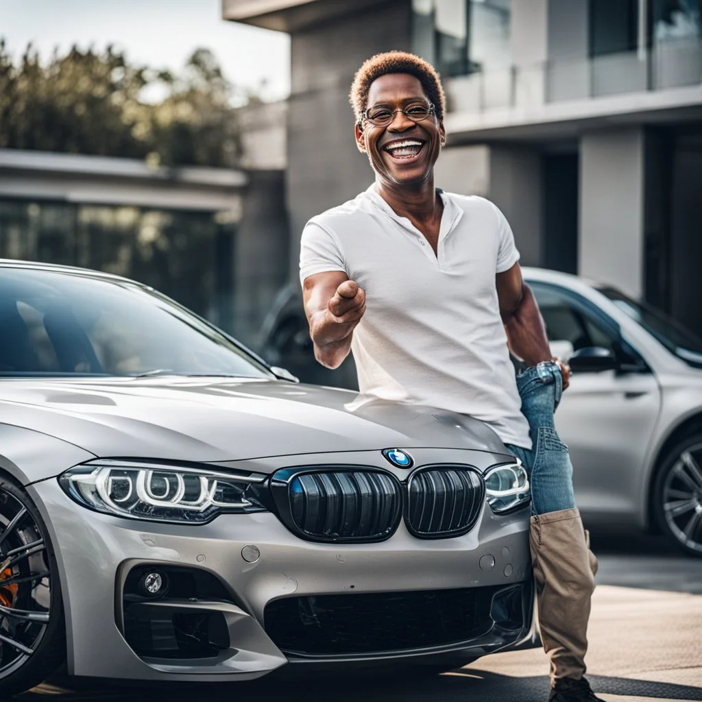 счастливый владелец бмв