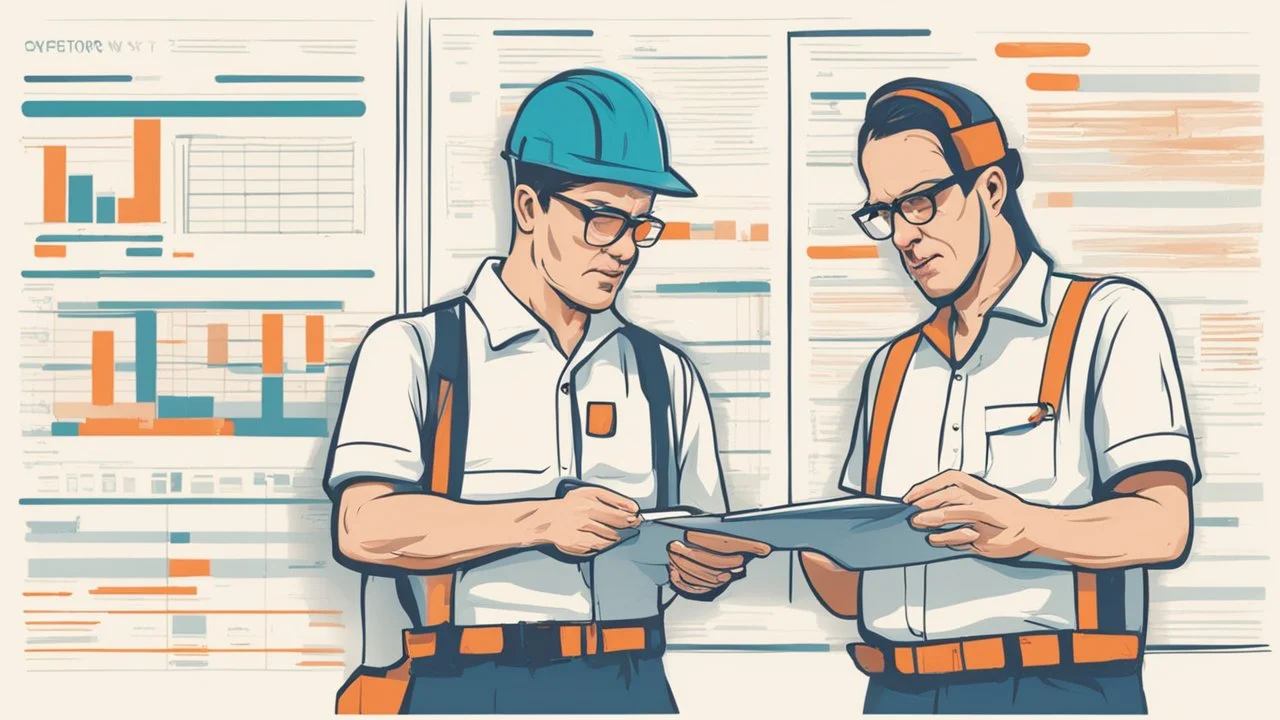 operators looking at a huge maintenance schedule