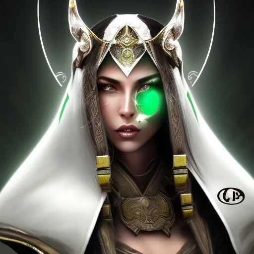 jade, mortal kombat, face, mouth open, white clothes, emerald ninja mask, black hair, brown eyes, woman, darker skin