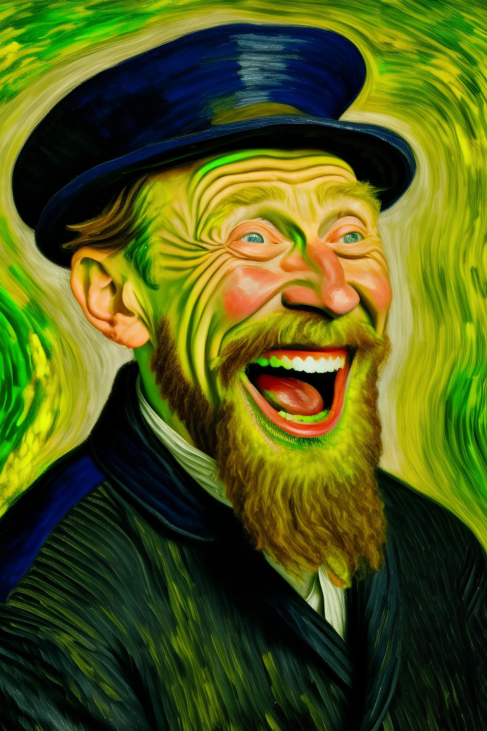Vincent Van Gogh laughing