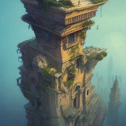 Square on cliff on sea" Beaux Arts architecture,+palladio+detailed facades+uphill road+trees+ biopunk+Bueno Aires+turin+trieste+Book illustration by Gediminas Pranckevičius, Jean Baptiste Monge, Brian Kesinger, Anton fadeev, Kilian Eng, strong lines, high contrast vibrant colors, highly detailed, 16k resolution, trending on behance""