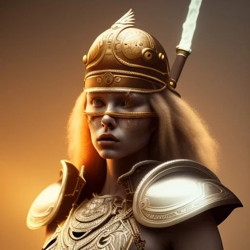 dramatic portrait of a barbarian, a barbarian, wearing a helmet and jewelry, finely detailed, intricate design, beautiful light, Cinematic lighting. 85mm, f1.4, V-ray, octane render, unreal engine, ultra sharp, 8k, trending on CGSociety, caustics --testp --ar 9:16 --upbeta