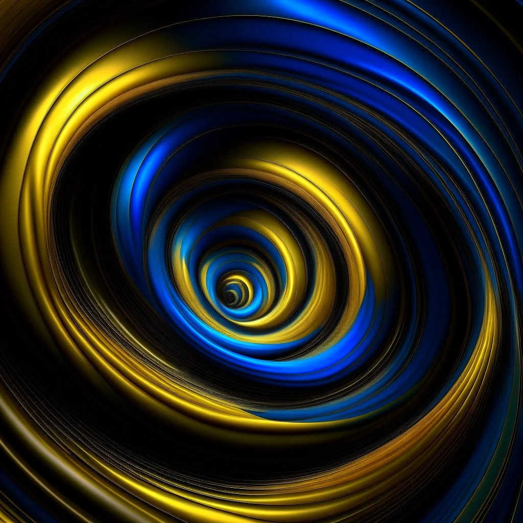 blue and gold vortex