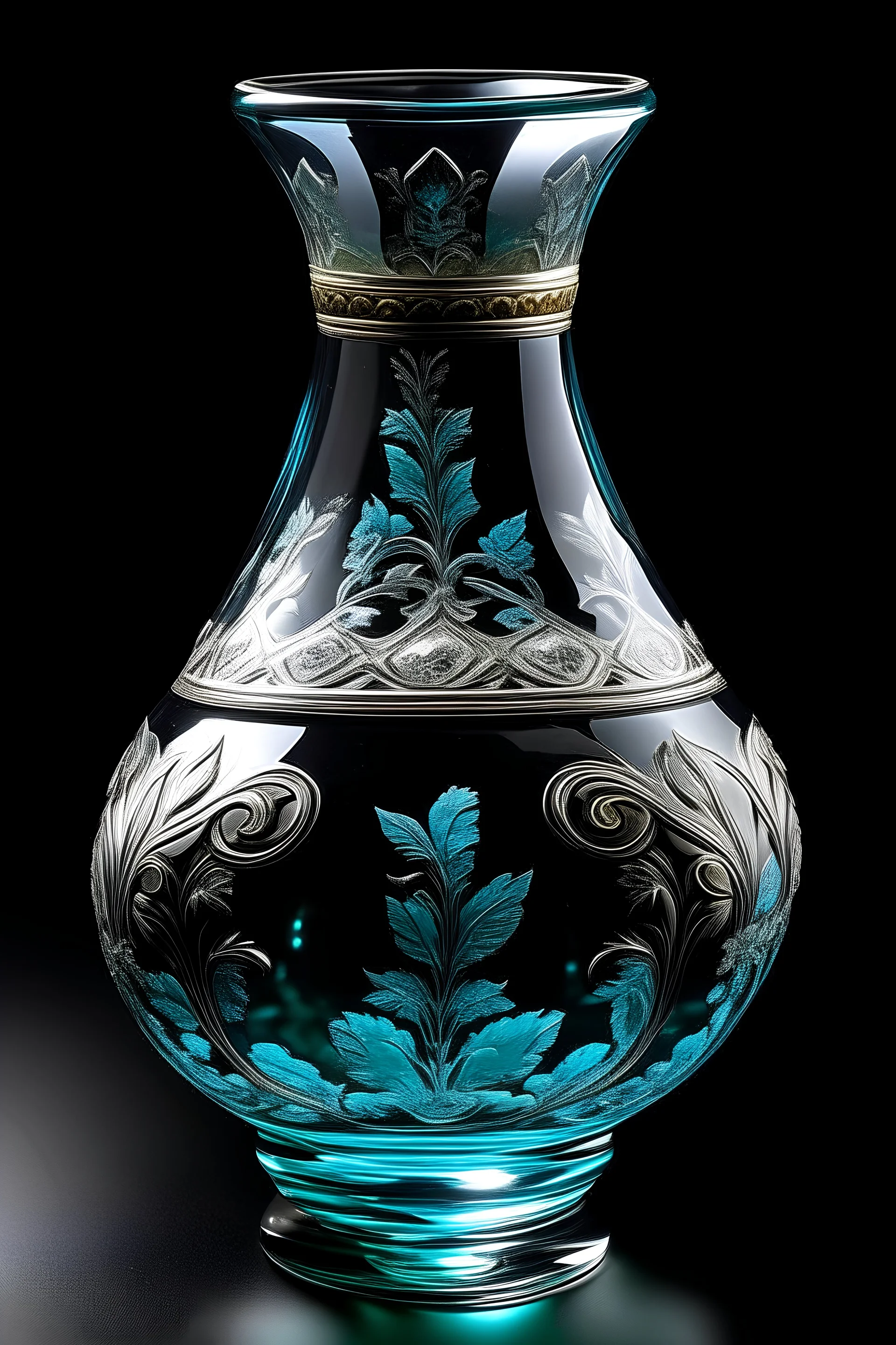 kazakh crystal vase