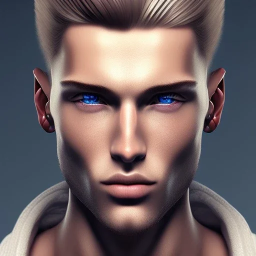 Man, beautiful man, soft, blue eyes, hight definition, 8k