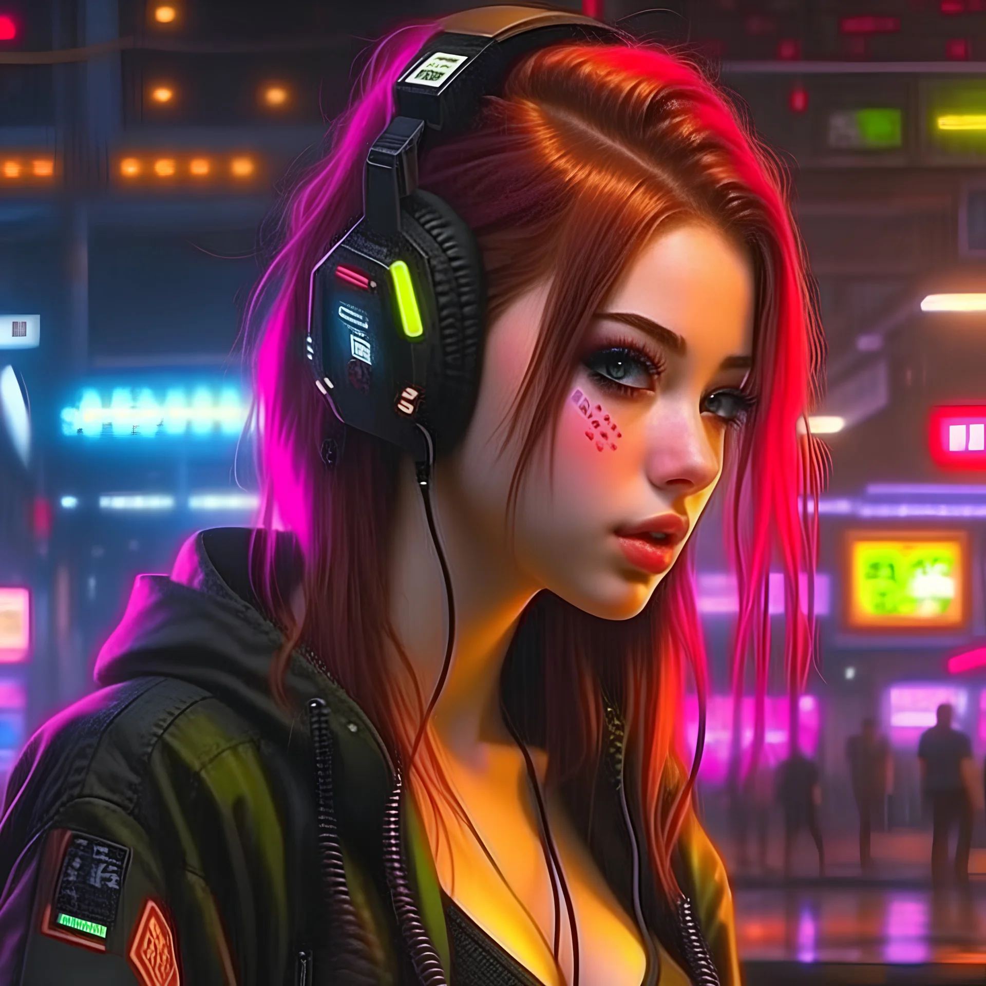 Girl cyberpunk is a thing of beauty