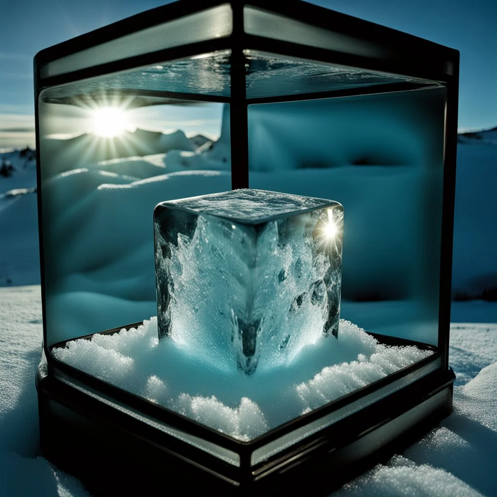 A WORLD INSIDE A CUBE OF ICE