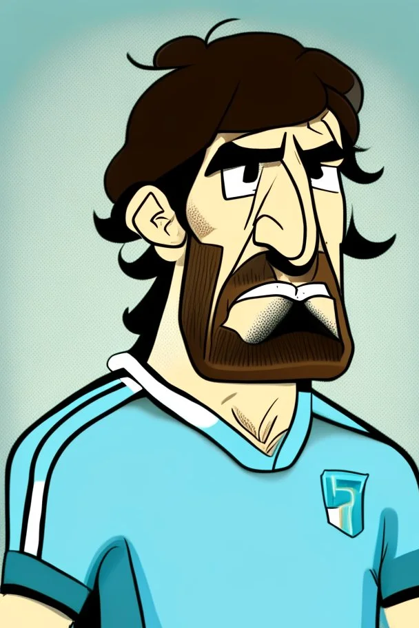 Alejandro Garnacho Argentine football player ,cartoon 2d