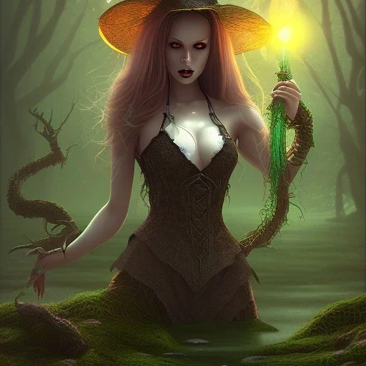 witch in swamp