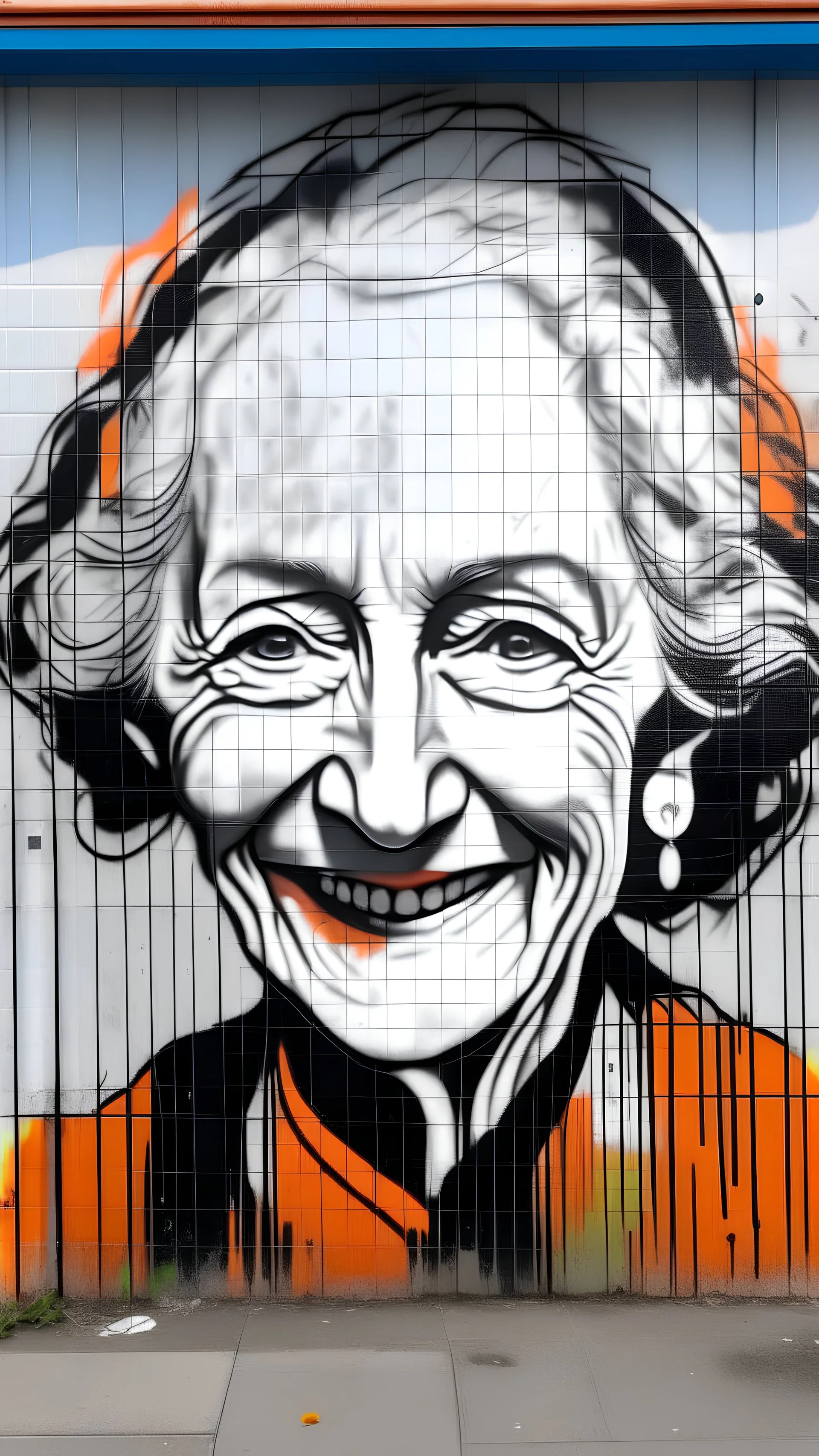 margaret atwood slightly smiling street art