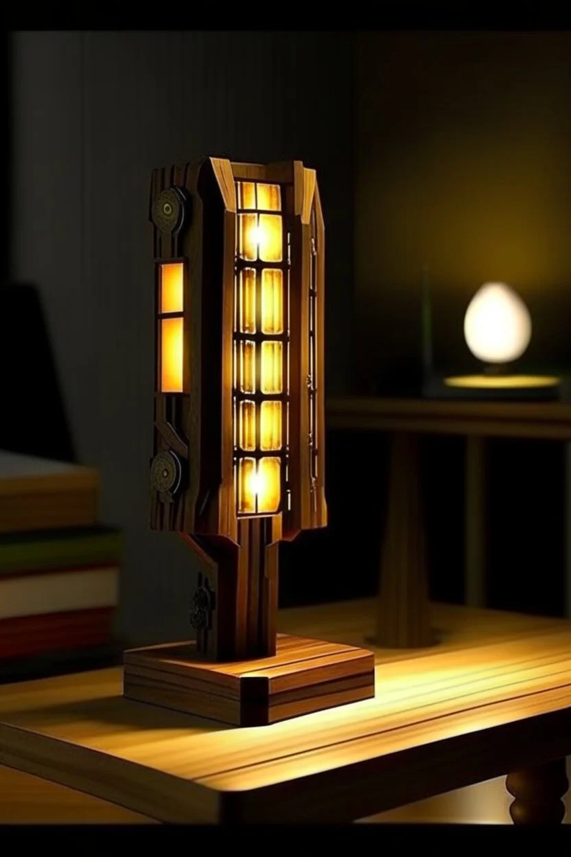 gaming table lamp inspired by hammer, modern design,