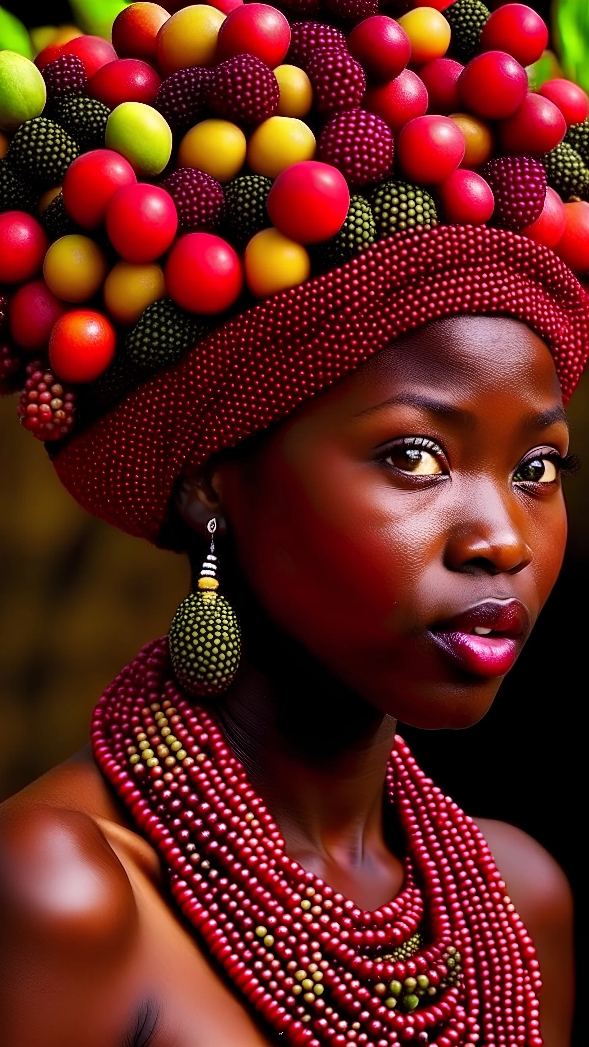 create real-life look African berries